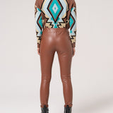 Pantalone leggins in ecopelle FJ24WV7002 E40001315 FRACOMINA 