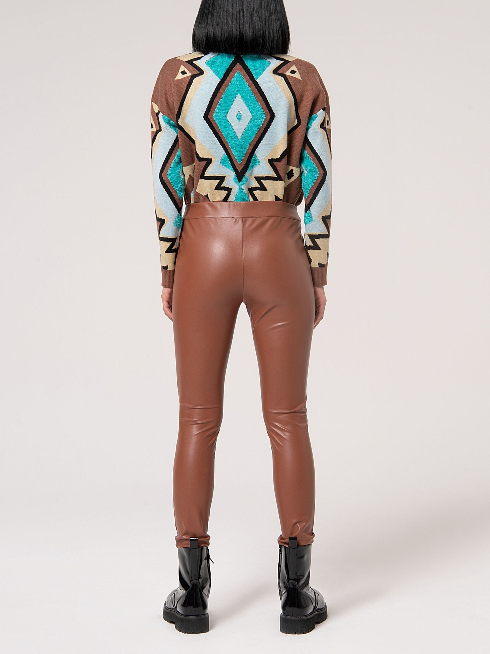 Pantalone leggins in ecopelle FJ24WV7002 E40001315 FRACOMINA 