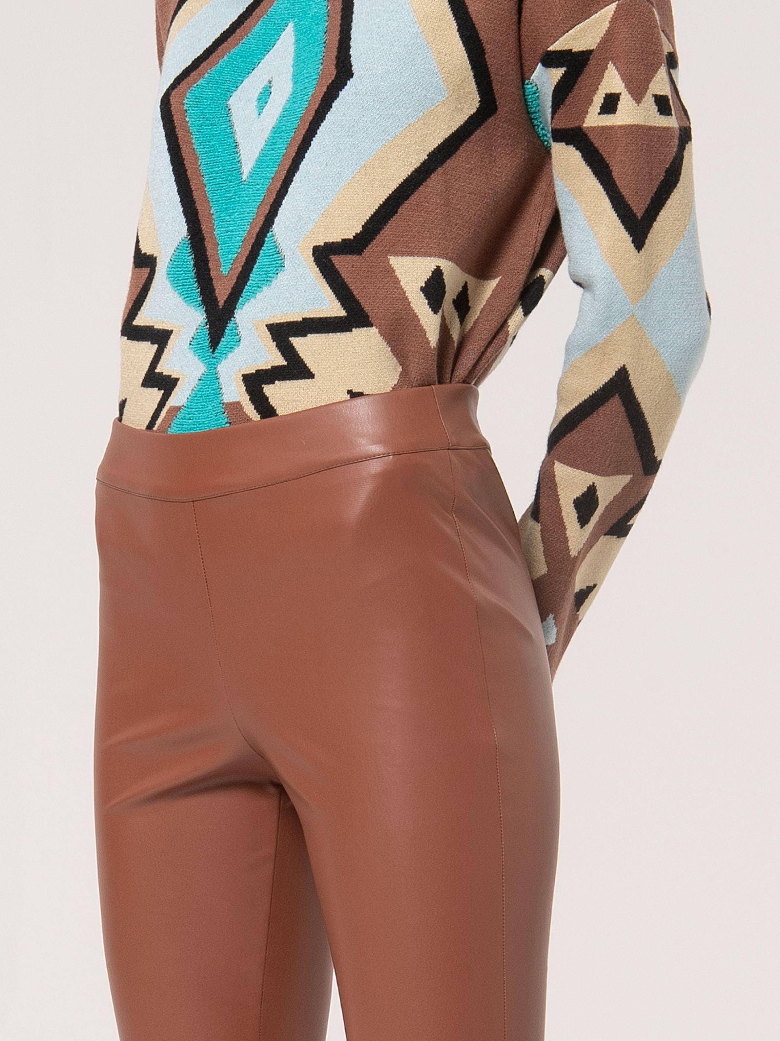 Pantalone leggins in ecopelle FJ24WV7002 E40001315 FRACOMINA 