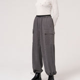 Pantalone in tessuto con effetto metallico FJ24WVC002 J429Q7389 FRACOMINA 