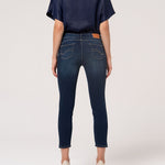 Jeans slim cropped con lavaggio scuro FP000V9002 D40101117 FRACOMINA 