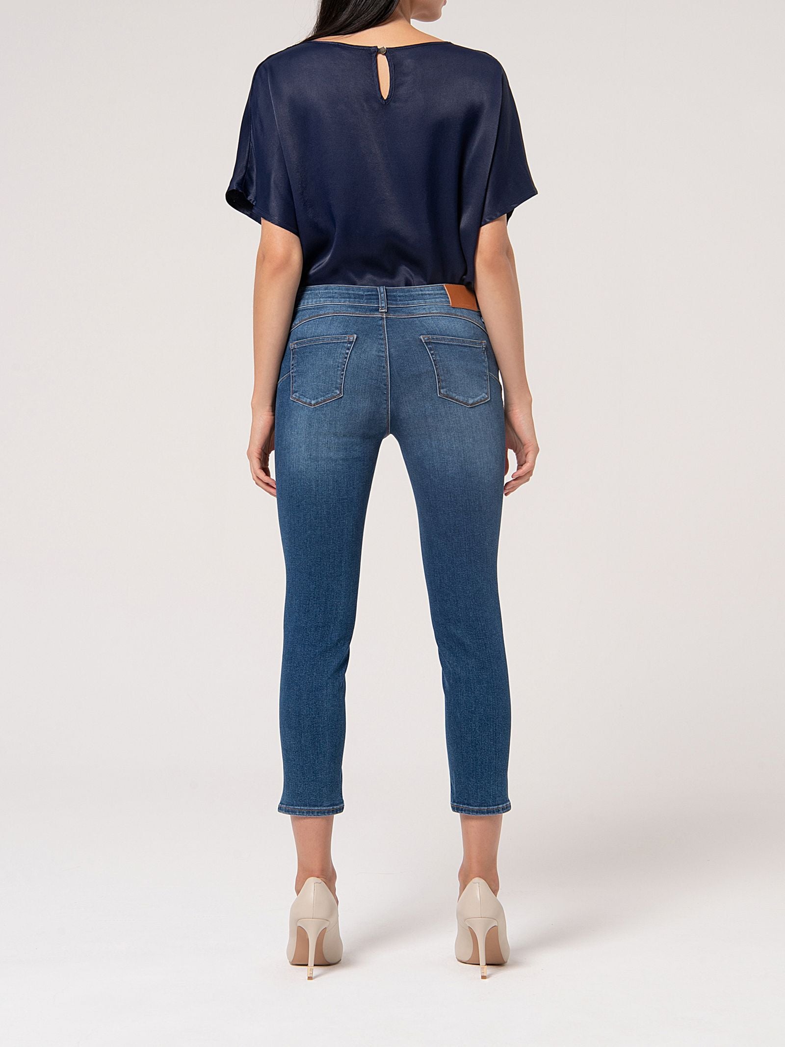 Jeans slim cropped - Fracomina FP000V9002 D40402349 FRACOMINA 