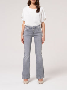 Jeans bootcut grigio - Fracomina