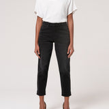Jeans mom fit in denim con lavaggio scuro FP24WVD005 D45093H21 FRACOMINA 