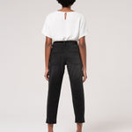 Jeans mom fit in denim con lavaggio scuro FP24WVD005 D45093H21 FRACOMINA 