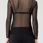 Top in georgette con strass - Fracomina FQ24WT1001 W749J9053 FRACOMINA 