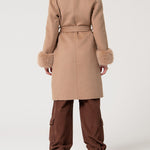 Cappotto regular lungo in lana FS24WC1001 W74001093 FRACOMINA 