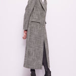 Cappotto lungo monopetto in misto lana 421FD35013 421025-01 GAUDI' 