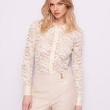 Camicia in pizzo e raso 421FD45012 3213 GAUDI' 