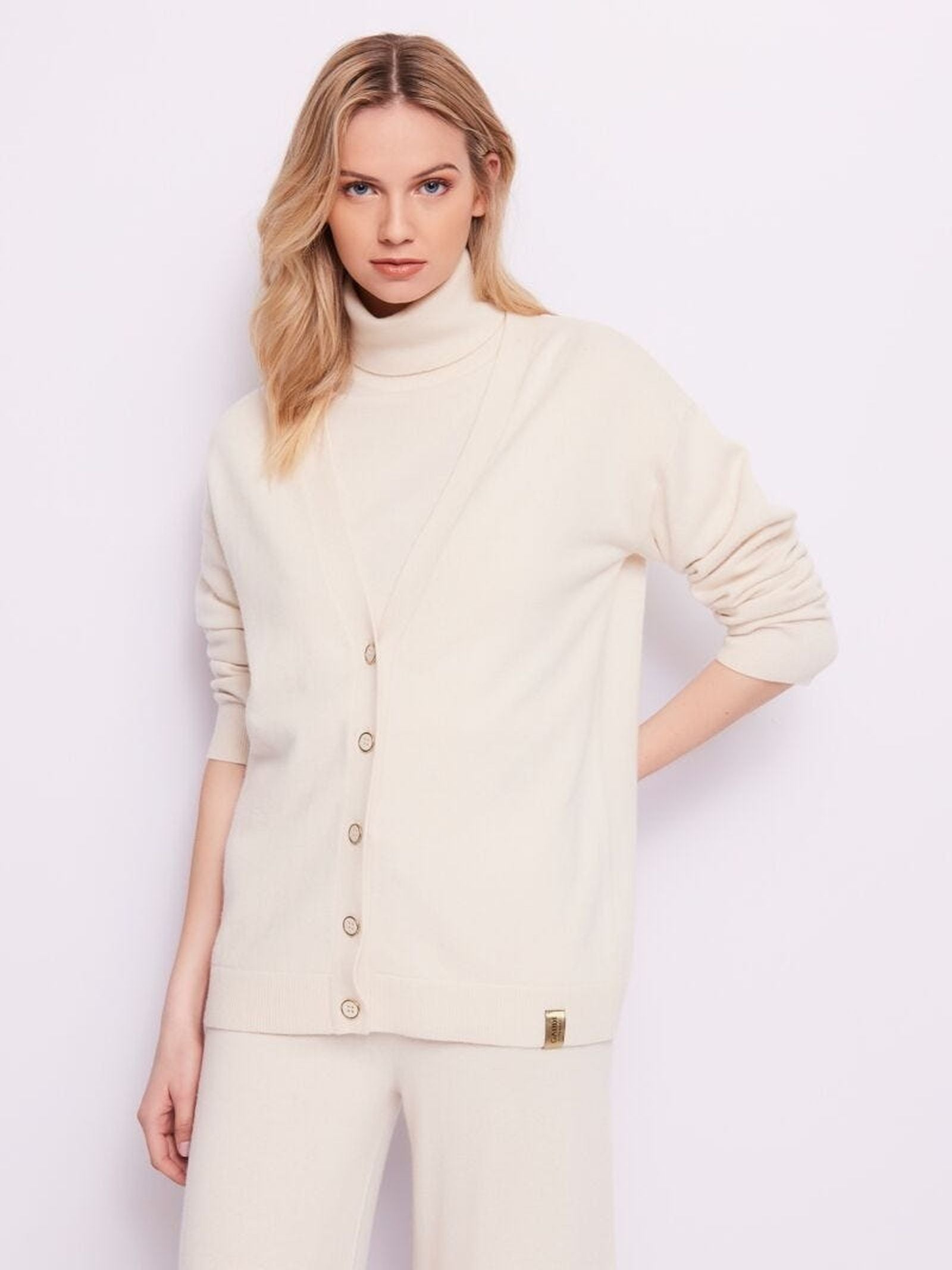 Cardigan in misto lana e cashmere 421FD53014 2273 GAUDI' 