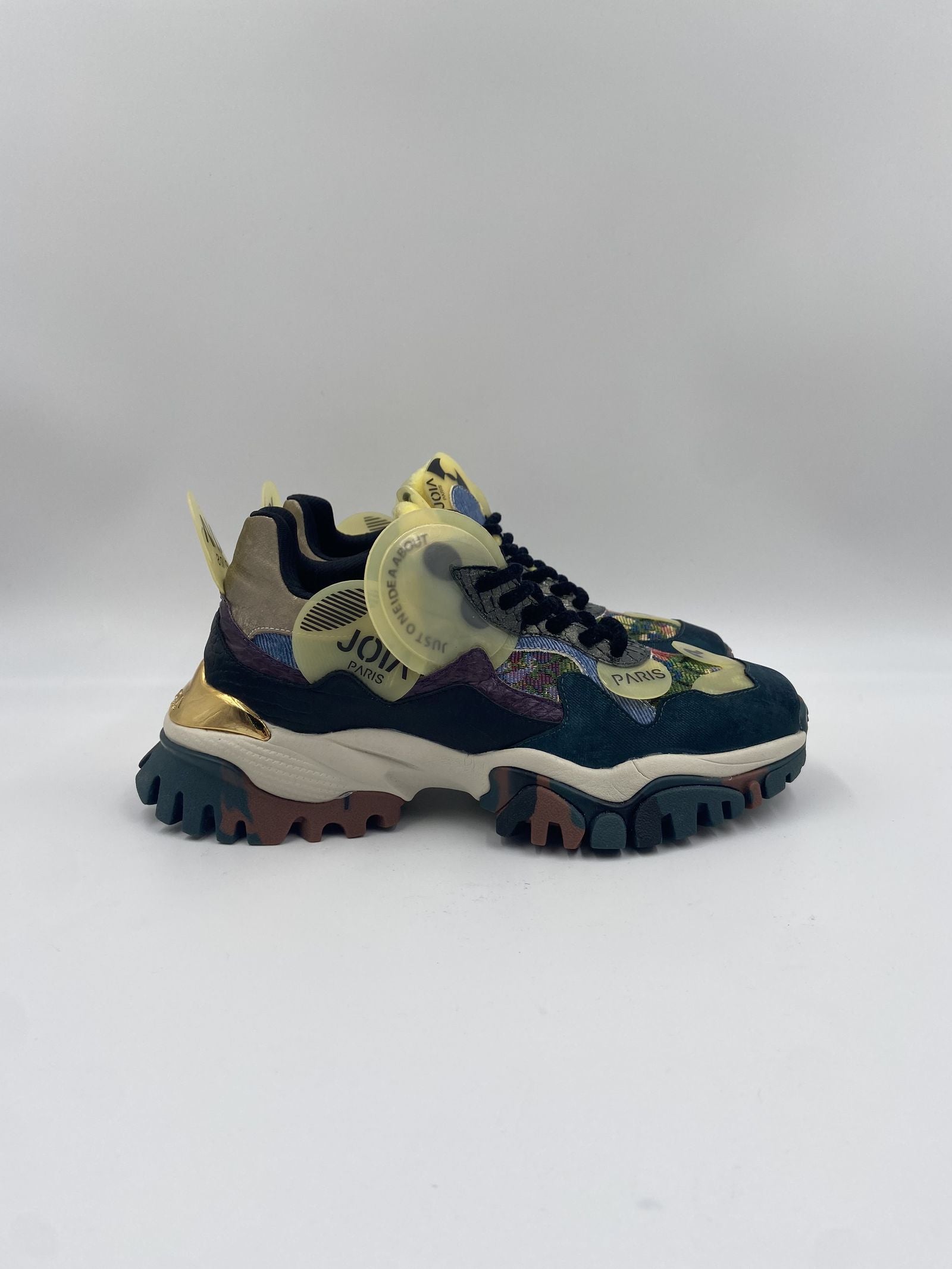 Sneakers verde blu e gialle 033-8004 VERDE JOIAPARIS 
