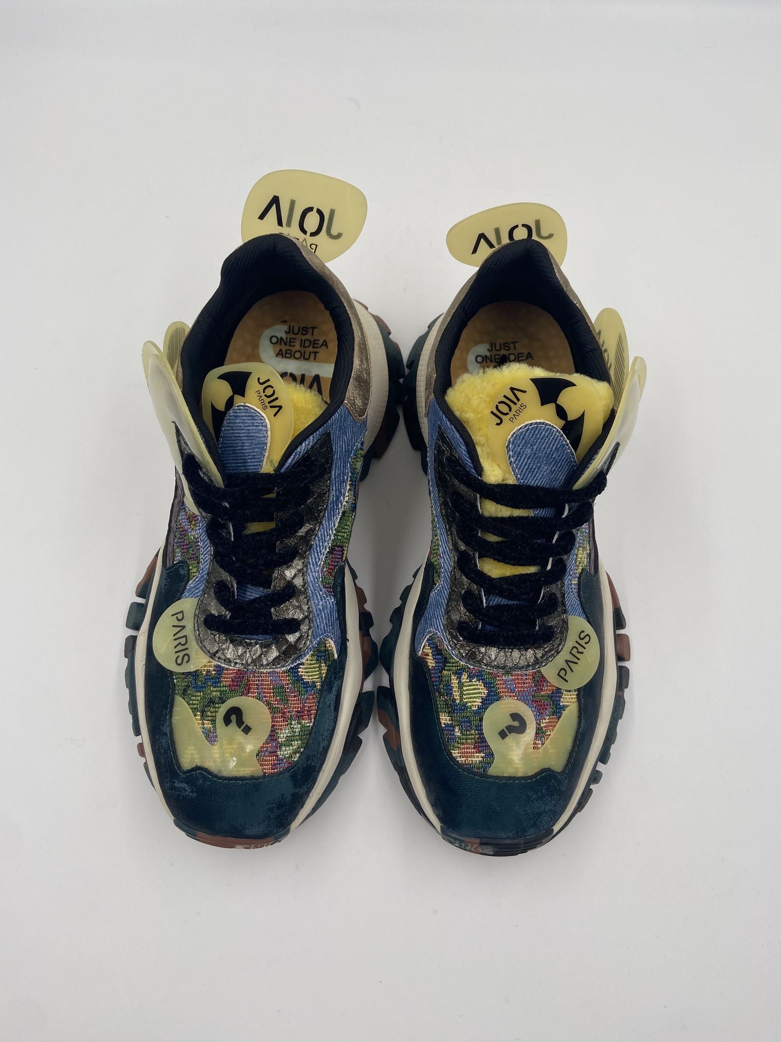 Sneakers verde blu e gialle 033-8004 VERDE JOIAPARIS 