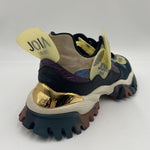 Sneakers verde blu e gialle 033-8004 VERDE JOIAPARIS 
