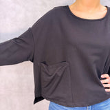 T- shirt manica lunga 8793 NERO OFELIA 