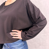 T- shirt manica lunga 8793 NERO OFELIA 