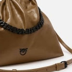 Borsa a spalla con tracolla a catena 103417-A1EO V68B PINKO 