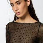 Maglia in tulle con strass - Pinko 103911-A220 Z99 PINKO 