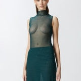 Top senza maniche in tulle con strass - Pinko 103913-A220 S1A PINKO 