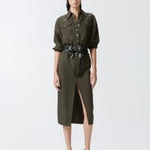 Abito midi chemisier con cintura - Pinko 104147-A24 X86 PINKO 