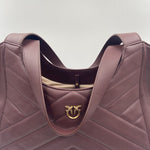 Borsa shopping trapunta puzzle 104536-A29Y L86Q PINKO 