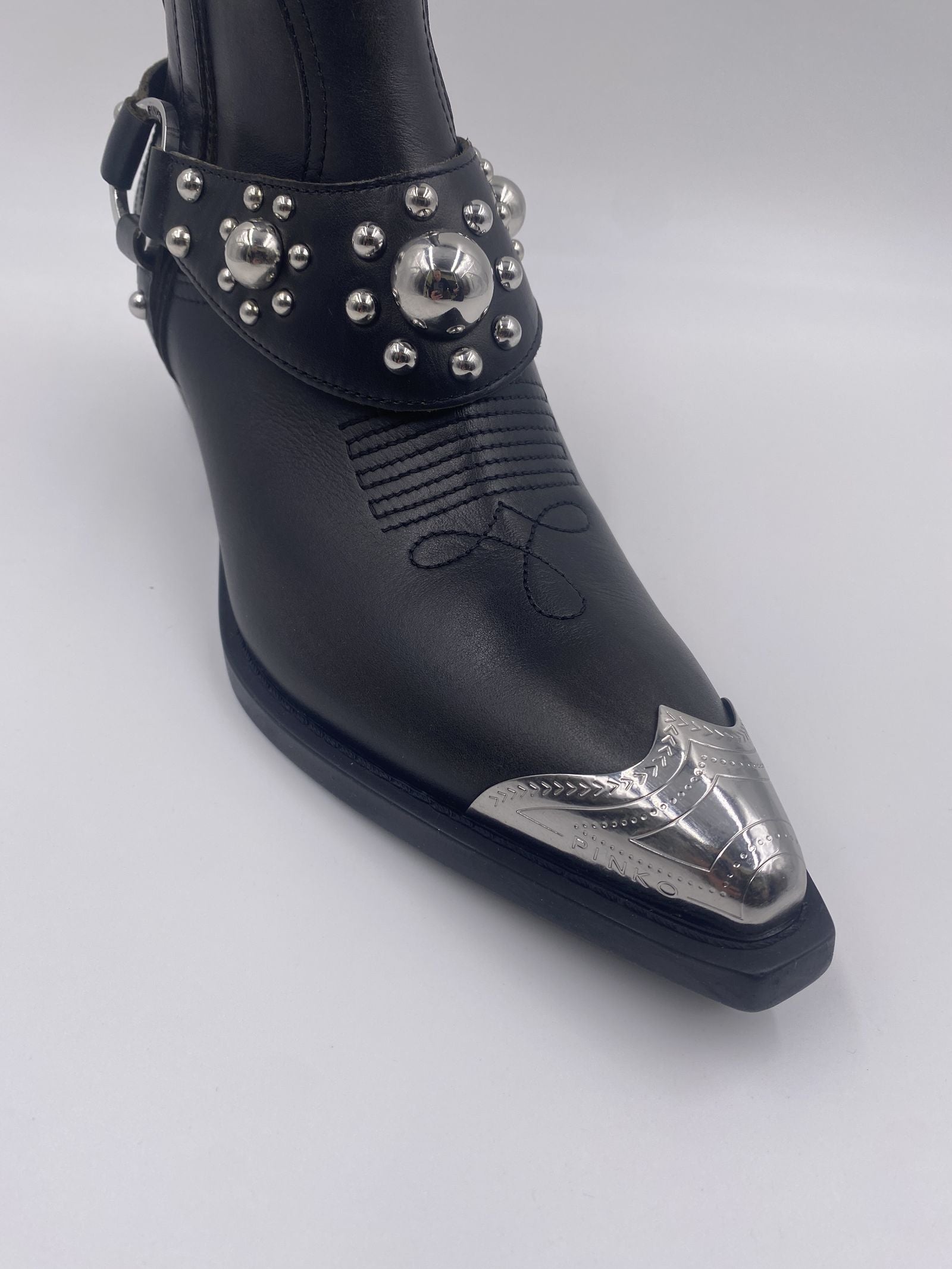 Stivale texano con punta metallica - Pinko SD0195P056 Z99 PINKO 