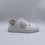 Sneakers tennis in pelle con dettagli metallizzati SS0049P035 ZHC PINKO 