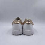 Sneakers tennis in pelle con dettagli metallizzati SS0049P035 ZHC PINKO 