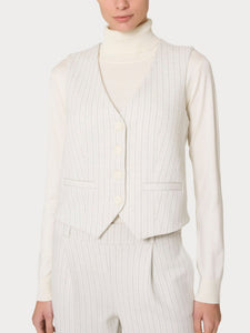 Gilet gessato quattro bottoni - Ragno
