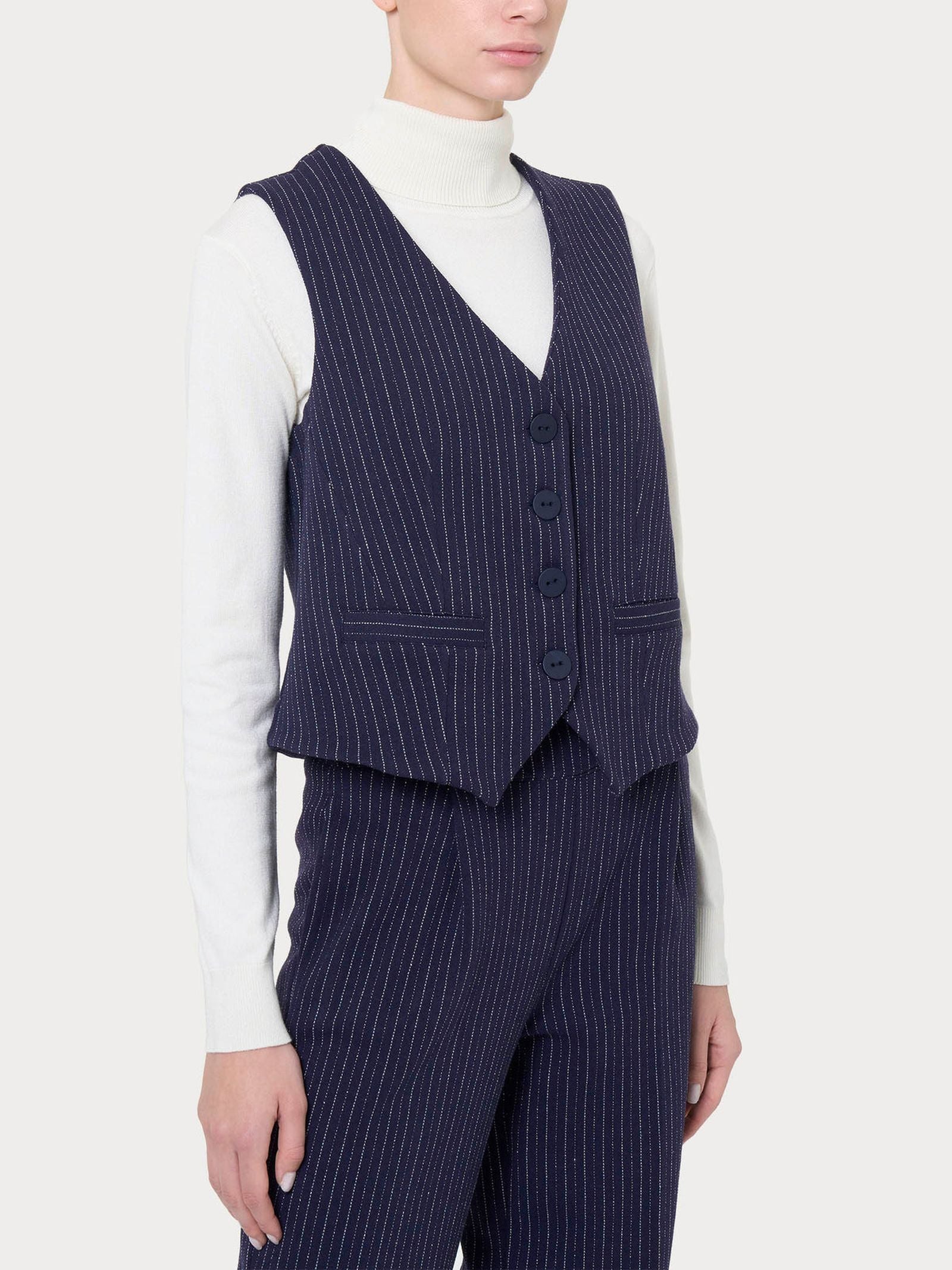 Gilet gessato quattro bottoni - Ragno DL69GL FW24 489MF RAGNO 