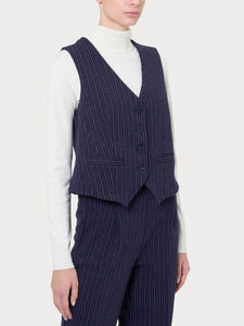 Gilet gessato quattro bottoni - Ragno