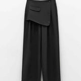 Pantaloni con tessuto sovrapposto - Eleh EFW250183 NERO ELEH 
