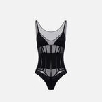 Body in tulle - Elisabetta Franchi BO00256E2 110 ELISABETTA FRANCHI 