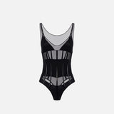 Body in tulle - Elisabetta Franchi BO00256E2 110 ELISABETTA FRANCHI 
