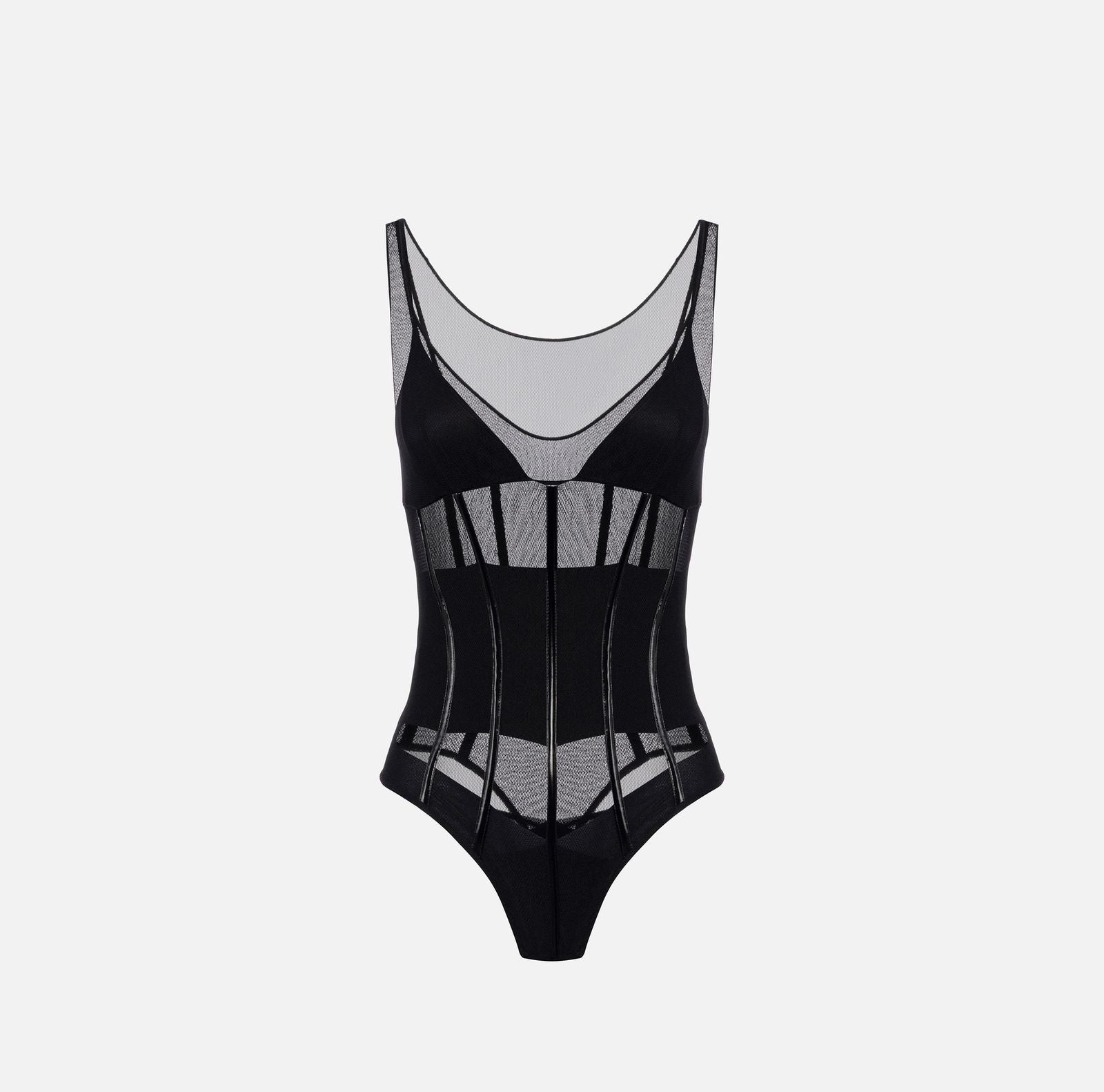 Body in tulle - Elisabetta Franchi BO00256E2 110 ELISABETTA FRANCHI 