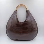 Borsa Hobo grande con manico gioiello - Elisabetta Franchi BS27A56E2 EA3 ELISABETTA FRANCHI 