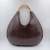 Borsa Hobo grande con manico gioiello - Elisabetta Franchi BS27A56E2 EA3 ELISABETTA FRANCHI 