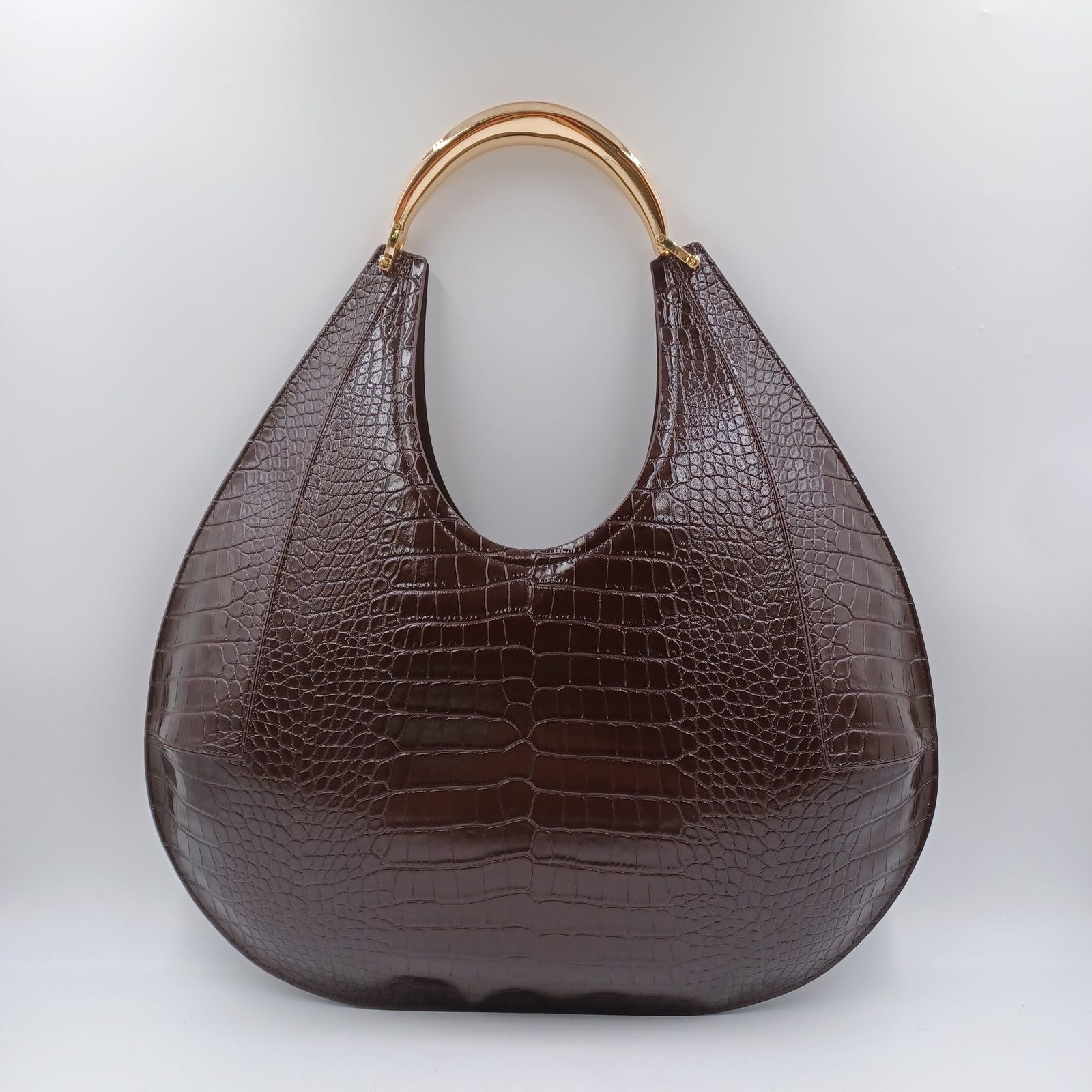 Borsa Hobo grande con manico gioiello - Elisabetta Franchi BS27A56E2 EA3 ELISABETTA FRANCHI 