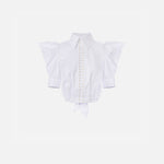 Camicia balloon in popeline - Elisabetta Franchi CA10156E2 100 ELISABETTA FRANCHI 