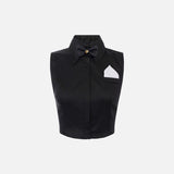 Camicia cropped con papillon - Elisabetta Franchi CA10556E2 110 ELISABETTA FRANCHI 