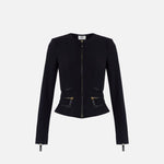 Giacca con dettagli zip - Elisabetta Franchi GI17356E2 110 ELISABETTA FRANCHI 