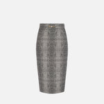 Gonna stampa pitone - Elisabetta Franchi GO14157E2 110 ELISABETTA FRANCHI 