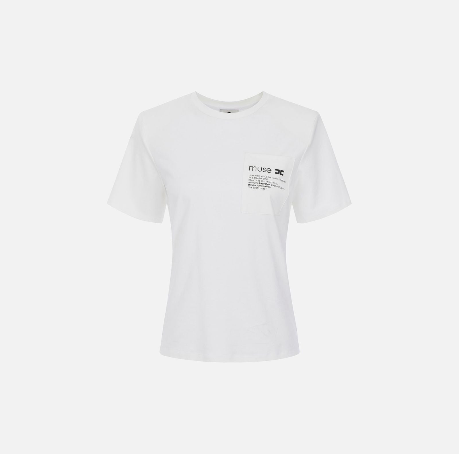 T-shirt con taschino - Elisabetta Franchi MA02056E2 270 ELISABETTA FRANCHI 