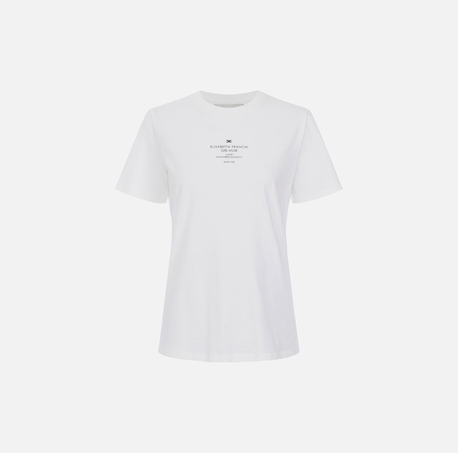 T-shirt con stampa lettering - Elisabetta Franchi MA63D56E2 270 ELISABETTA FRANCHI 