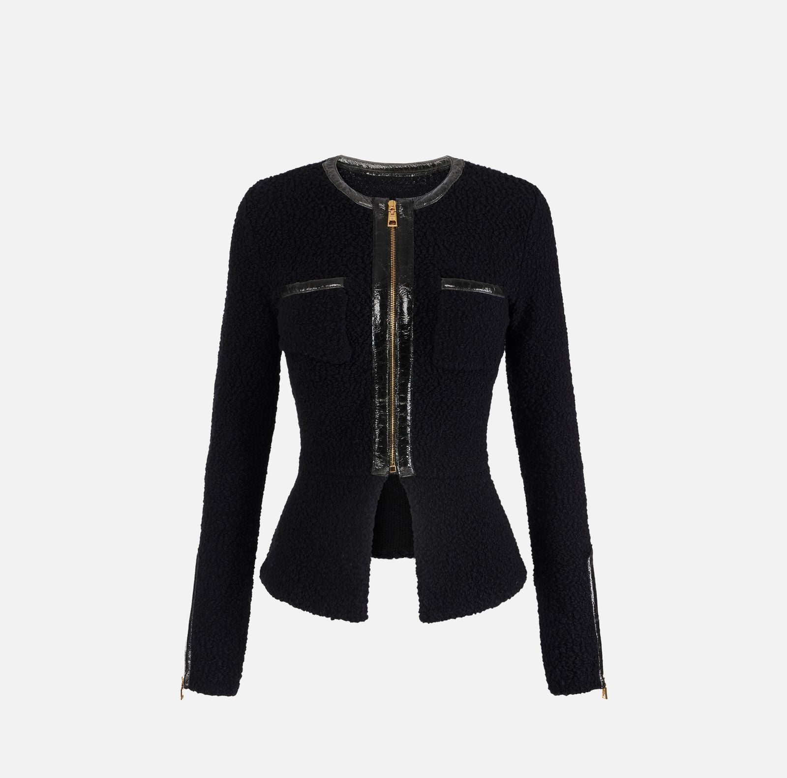 Cardigan in maglia bouclè - Elisabetta Franchi MK38S57E2 110 ELISABETTA FRANCHI 