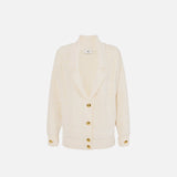 Cardigan in ciniglia bouclè - Elisabetta Franchi MK44S57E2 DZ9 ELISABETTA FRANCHI 