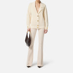 Cardigan in ciniglia bouclè - Elisabetta Franchi MK44S57E2 DZ9 ELISABETTA FRANCHI 