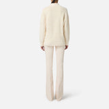 Cardigan in ciniglia bouclè - Elisabetta Franchi MK44S57E2 DZ9 ELISABETTA FRANCHI 