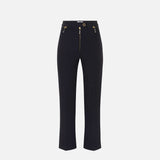 Pantalone con zip - Elisabetta Franchi PA10856E2 110 ELISABETTA FRANCHI 