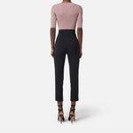 Pantalone con dettagli zip - Elisabetta Franchi PA11956E2 110 ELISABETTA FRANCHI 
