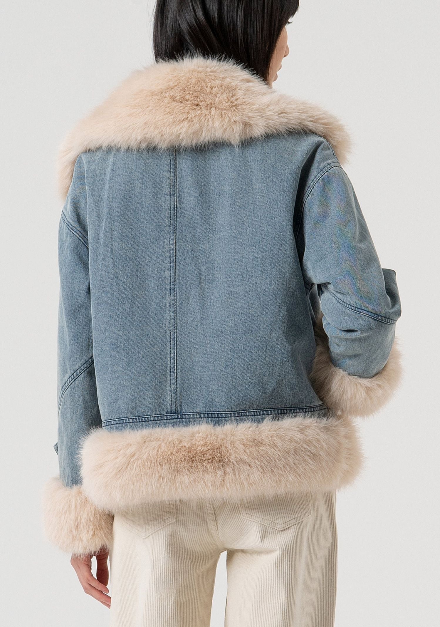Giacca over in denim FP25WJ4010D40904 337 FRACOMINA 